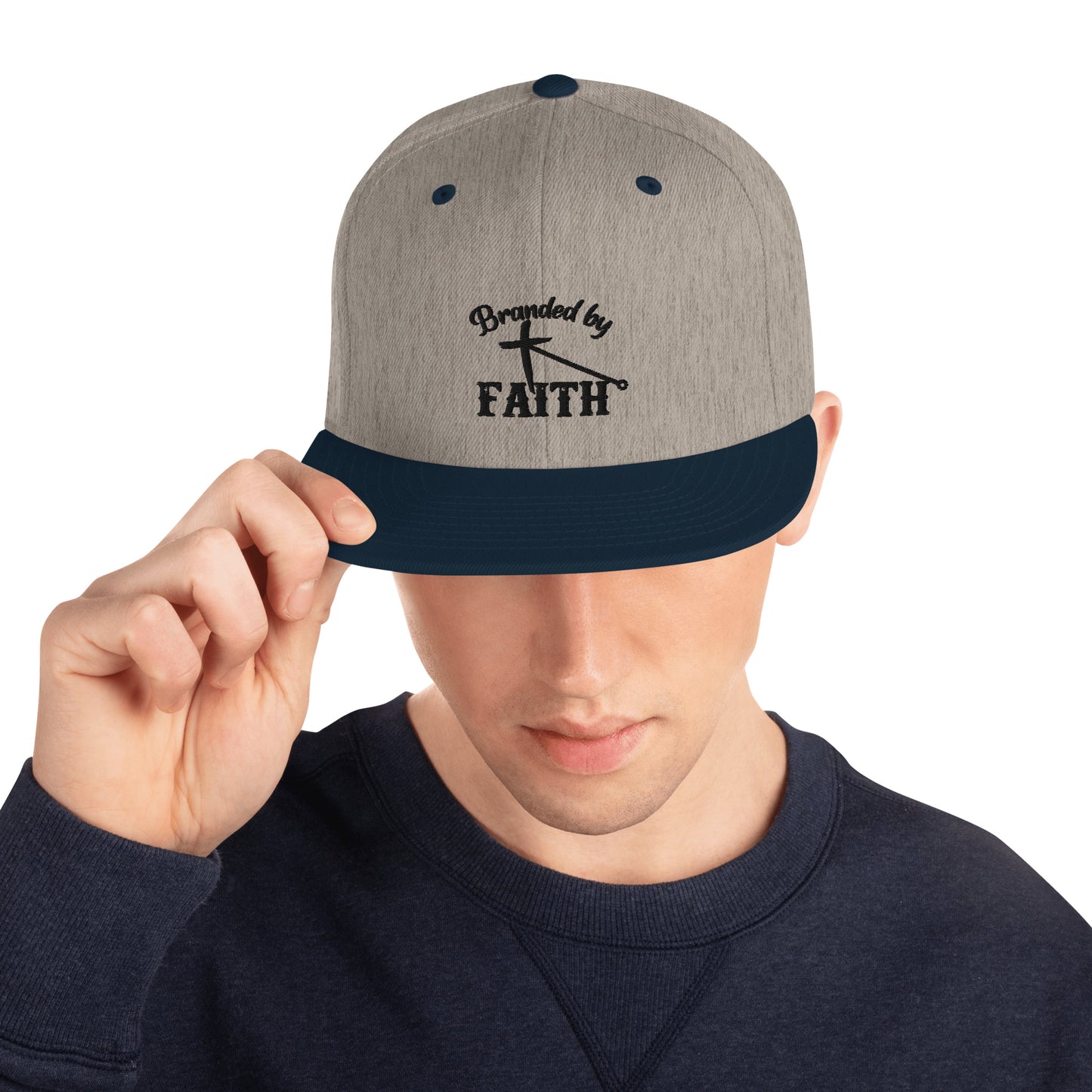 Branded by Faith - Snapback Hat