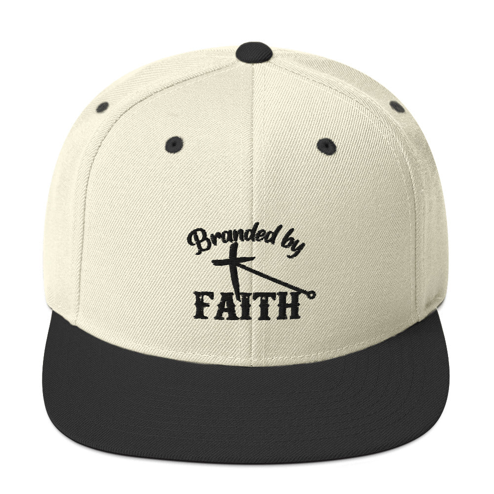 Branded by Faith - Snapback Hat