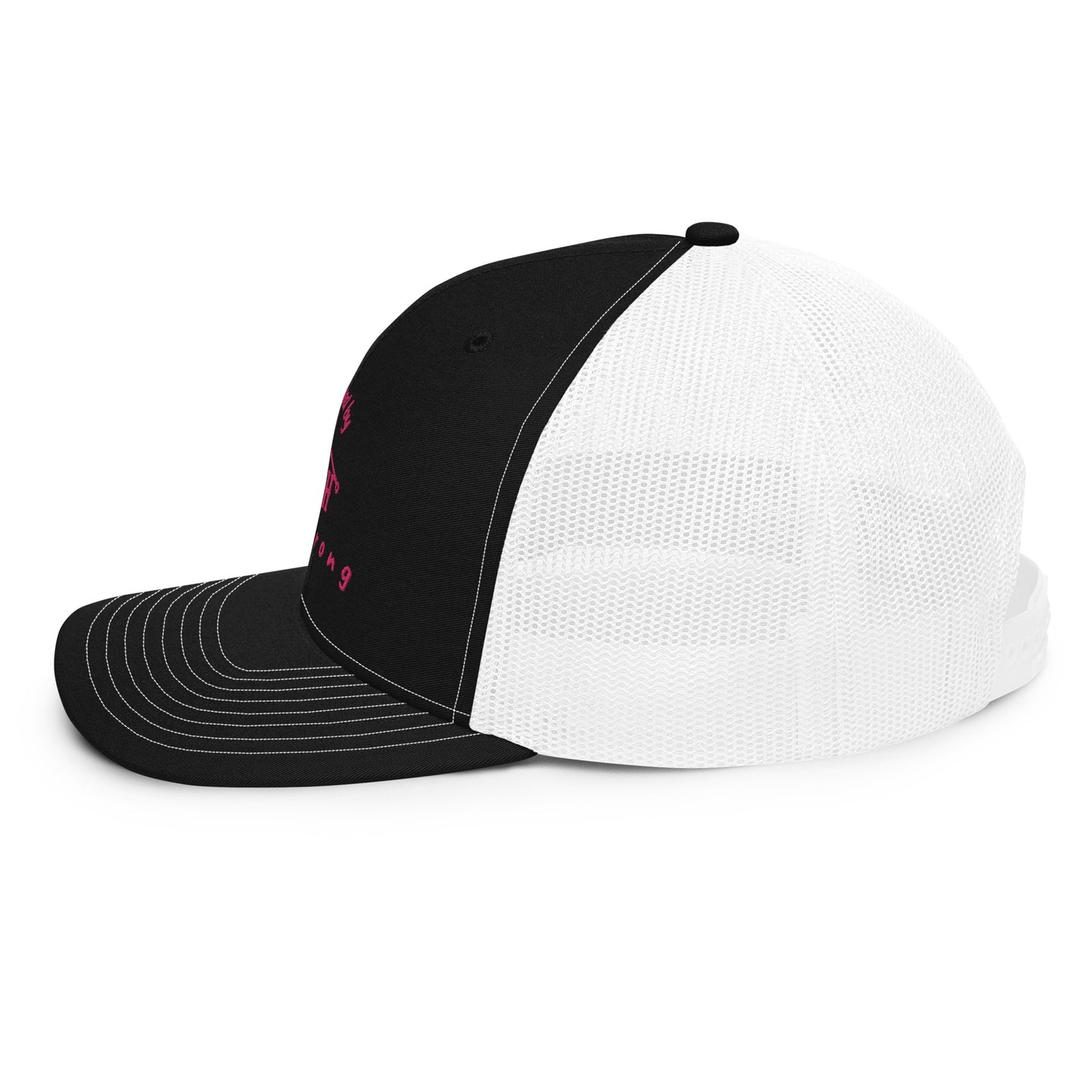 Branded By Faith - Pink Embroidery - Trucker Cap