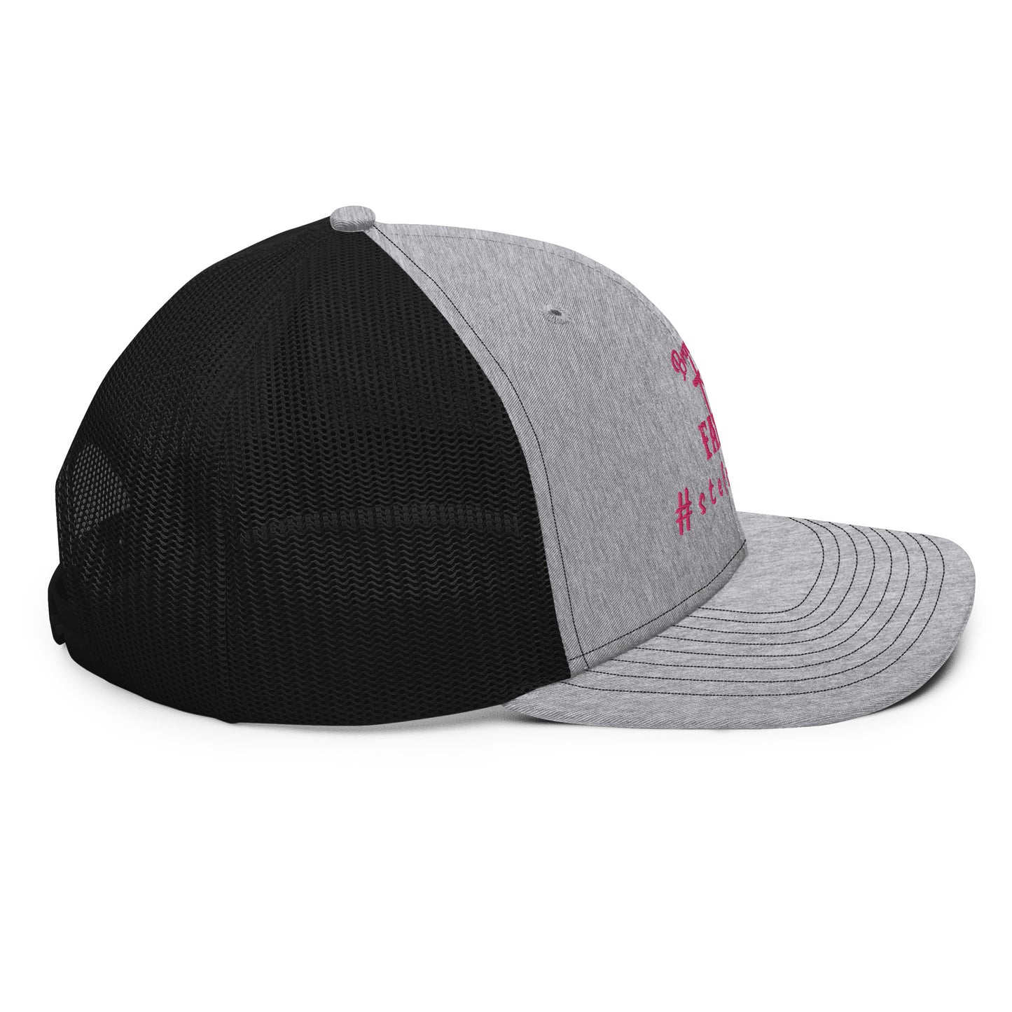 Branded By Faith - Pink Embroidery - Trucker Cap