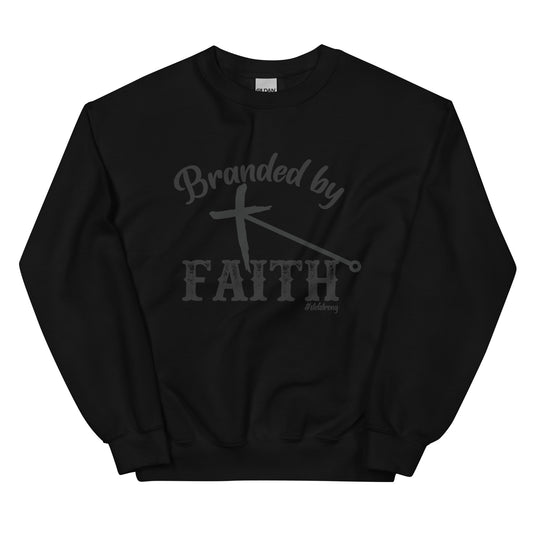 Branded by Faith - With Black #StefStrong - Unisex Sweatshirt