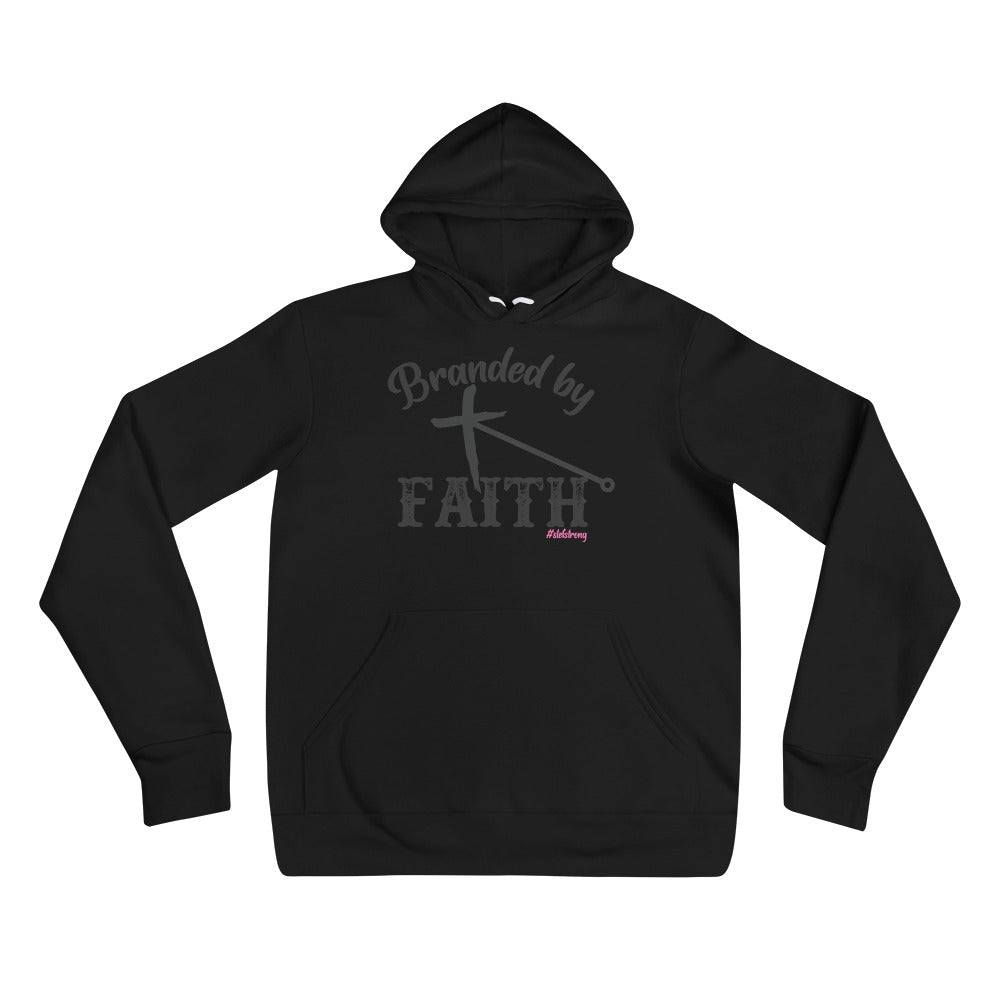 Branded by Faith - With Pink #StefStrong - Unisex Hoodie