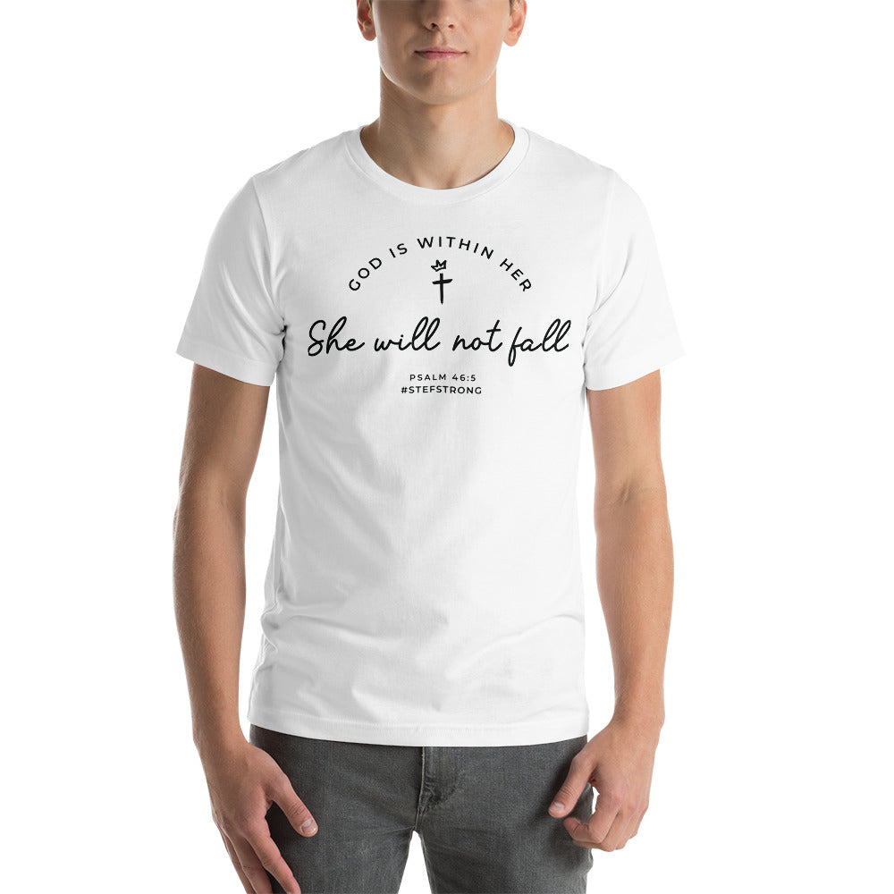 God Is Within Her - Psalm 46:5 - Black Font - Unisex T-Shirt